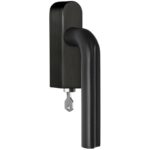 Draaikiepgarnituur ECLIPSE DR101-DKLOCK-O Links PVD mat zwart