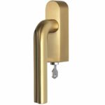 Draaikiepgarnituur ECLIPSE DR101-DKLOCK-O Rechts PVD mat goud