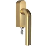 Draaikiepgarnituur ECLIPSE DR101-DKLOCK-O Links PVD mat goud