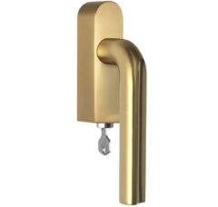 Draaikiepgarnituur ECLIPSE DR101-DKLOCK-O Links PVD mat goud