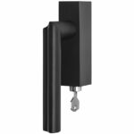 Draaikiepgarnituur ECLIPSE DR102-DKLOCK-O Rechts PVD mat zwart