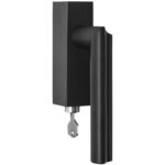 Draaikiepgarnituur ECLIPSE DR102-DKLOCK-O Links PVD mat zwart