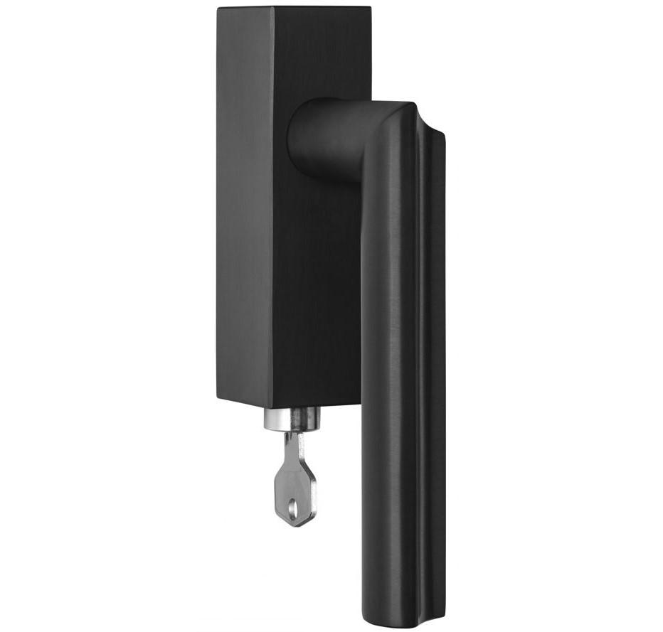 Draaikiepgarnituur ECLIPSE DR102-DKLOCK-O Links PVD mat zwart