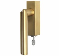 Draaikiepgarnituur ECLIPSE DR102-DKLOCK-O Rechts PVD mat goud