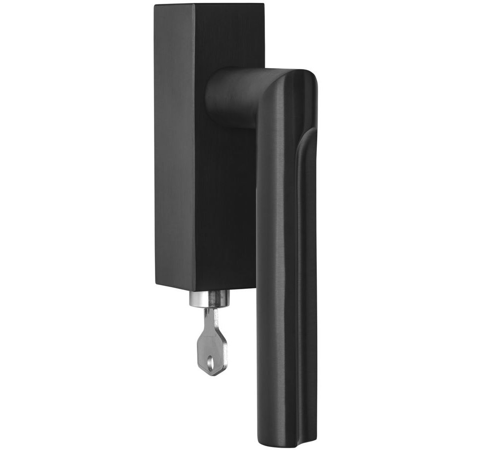 Draaikiepgarnituur ECLIPSE DR103-DKLOCK-O Links PVD mat zwart