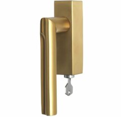 Draaikiepgarnituur ECLIPSE DR103-DKLOCK-O Rechts PVD mat goud