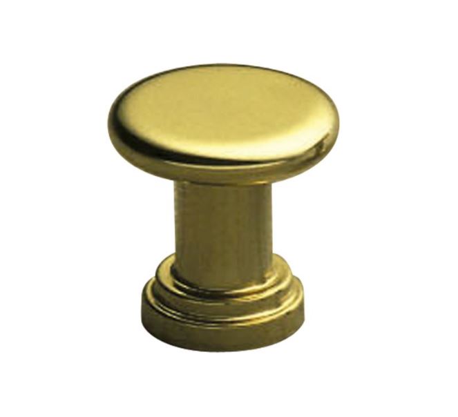 Knop Ø15 mm messing gepolijst