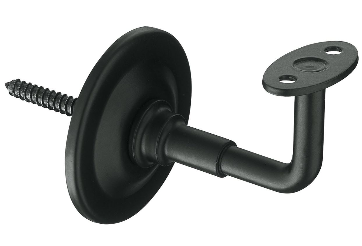 Leuninghouder Blind Staal Mat Zwart