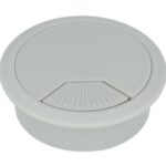 Kabeldoorvoer Rond Licht Grijs 60 mm