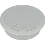 Kabeldoorvoer Rond Licht Grijs 80 mm
