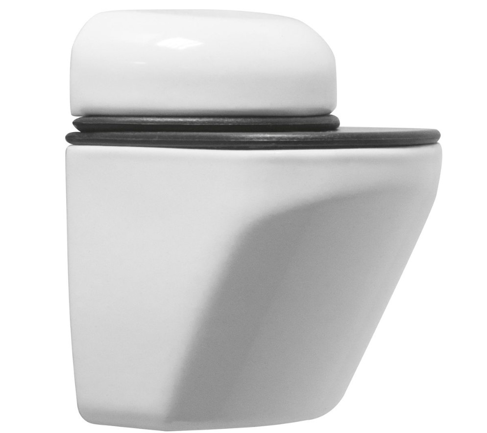 Glasplaatdrager Rond Wit