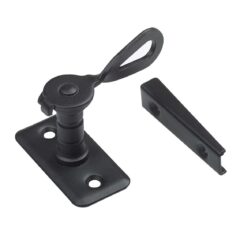 Overslag sluiting met terug van 15 mm zwart