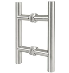 Set Deurgrepen T-vorm 200x25 HoH 94 mm RVS