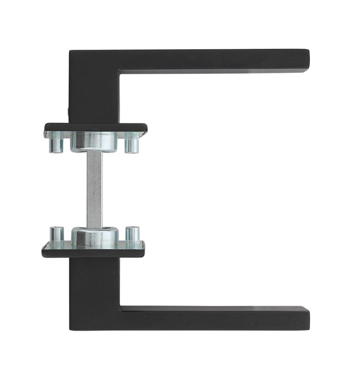 Intersteel deurkruk Amsterdam met rozet verdekt 50x50x5mm zwart