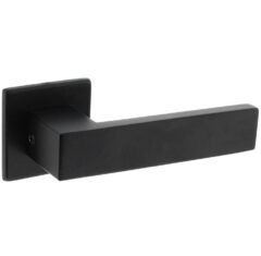 Intersteel deurkruk Amsterdam met rozet verdekt 50x50x5mm zwart