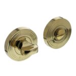 Intersteel wc-sluiting 8 mm met ril rond ø55x10 mm PVD messingkleur