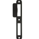 Sluitplaat korte lip 39 mm WC-PC72 zwart