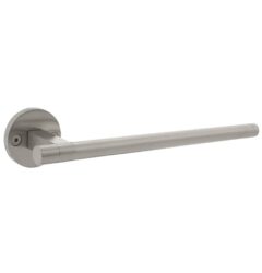 Intersteel deurkruk Shiraat by Grand & Johnson op rozet éénzijdig verdekt links ø55x8mm rvs