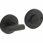 Intersteel WC-sluiting 8 mm Grand & Johnson (knop op verdekte rozet) ø55x8mm PVD zwart