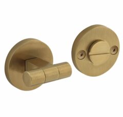 Intersteel WC-sluiting 8 mm Grand & Johnson (knop op verdekte rozet) ø55x8mm PVD messing mat