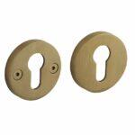 Intersteel pc-plaatjes Grand & Johnson éénzijdig verdekt ø55x8mm PVD messing mat