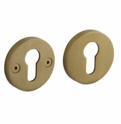 Intersteel pc-plaatjes Grand & Johnson éénzijdig verdekt ø55x8mm PVD messing mat