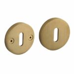 Intersteel sleutelplaatjes Grand & Johnson éénzijdig verdekt ø55x8mm PVD messing mat