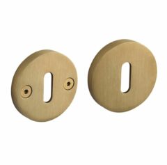 Intersteel sleutelplaatjes Grand & Johnson éénzijdig verdekt ø55x8mm PVD messing mat