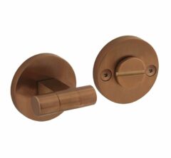 Intersteel WC-sluiting 8 mm Grand & Johnson (knop op verdekte rozet) ø55x8mm PVD koper mat