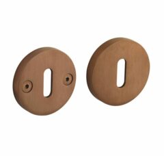 Intersteel sleutelplaatjes Grand & Johnson éénzijdig verdekt ø55x8mm PVD koper mat