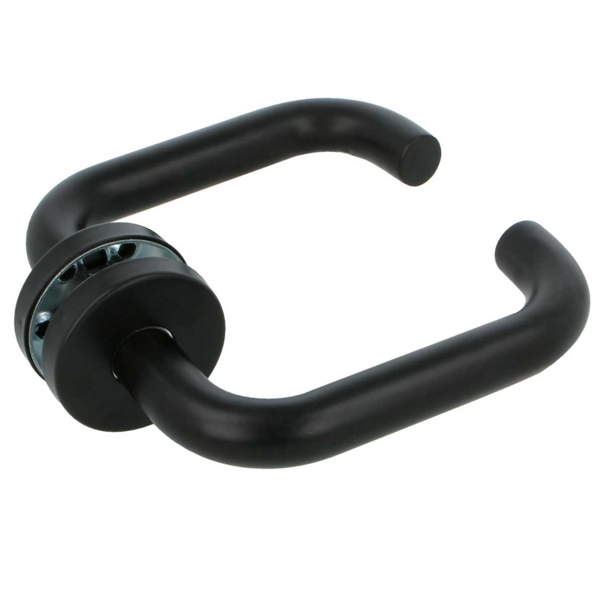 Deurkruk model 3RX op rozet zwart