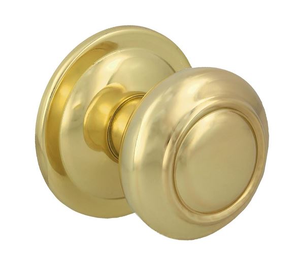 Voordeurknop Met ronde achterplaat Staal Vermessingd