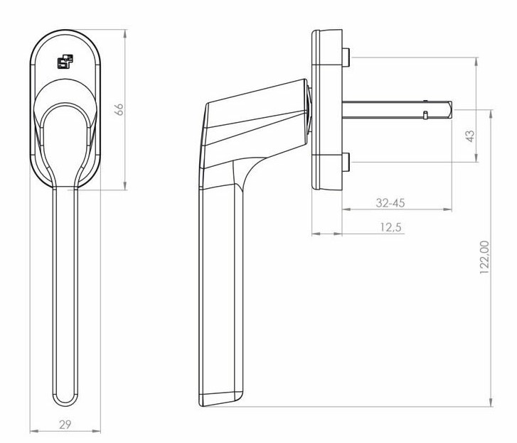 S2 universele raamboom verstelbaar aluminium
