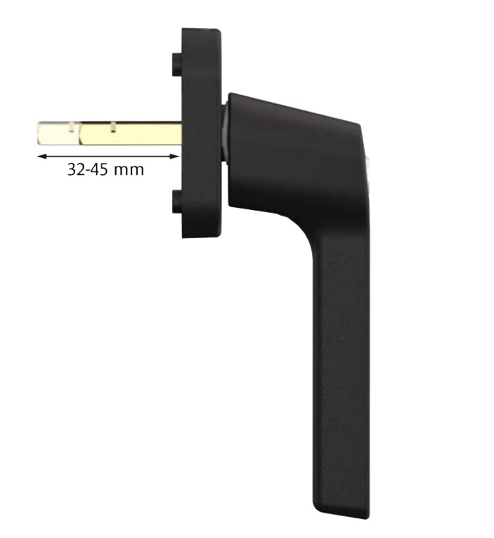 S2 universele raamboom verstelbaar zwart