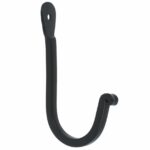 Kapstokhaakje smal ijzer zwart 100 mm