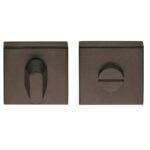 WC-sluiting Vierkant Blind 53x53x10 mm Brons