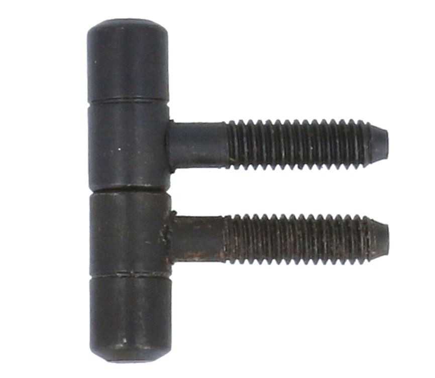 Inboorpaumelle 37 x 9 mm ijzer zwart