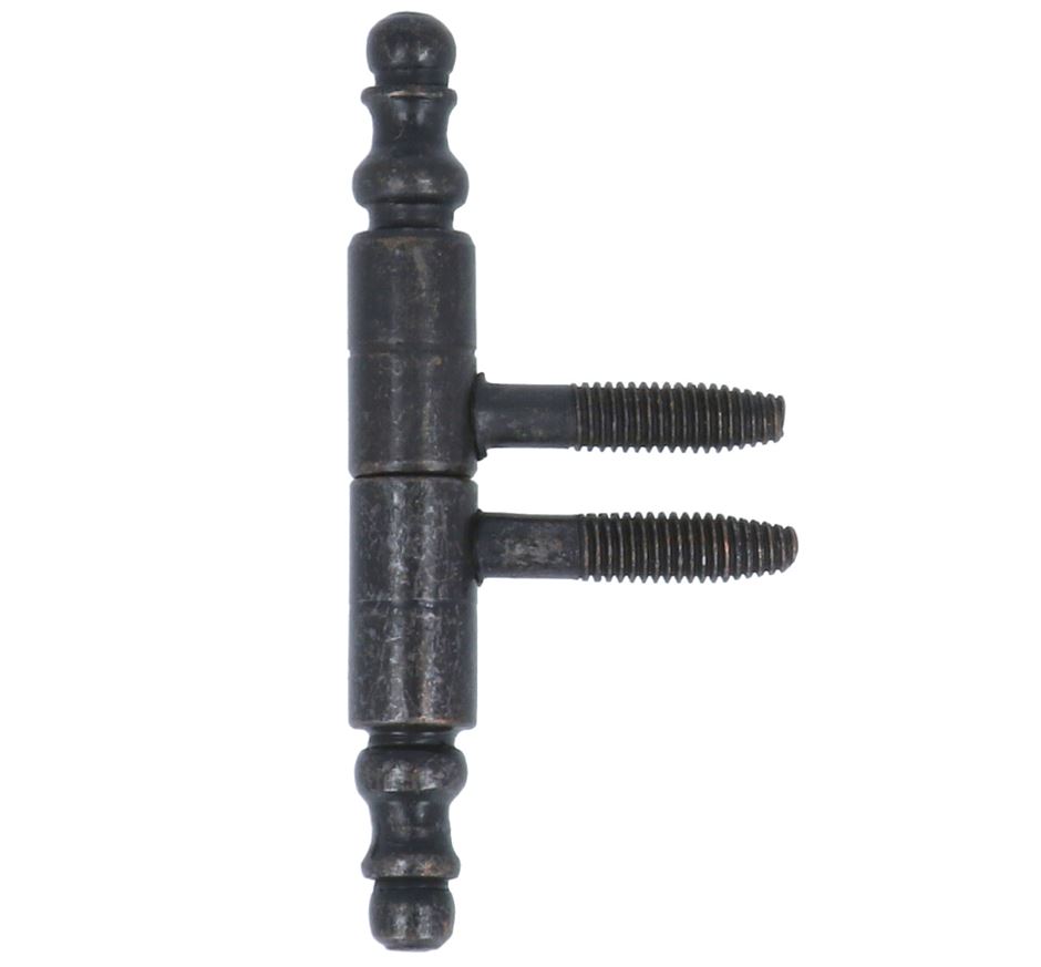 Inboorpaumelle 80 x 11 mm ijzer zwart