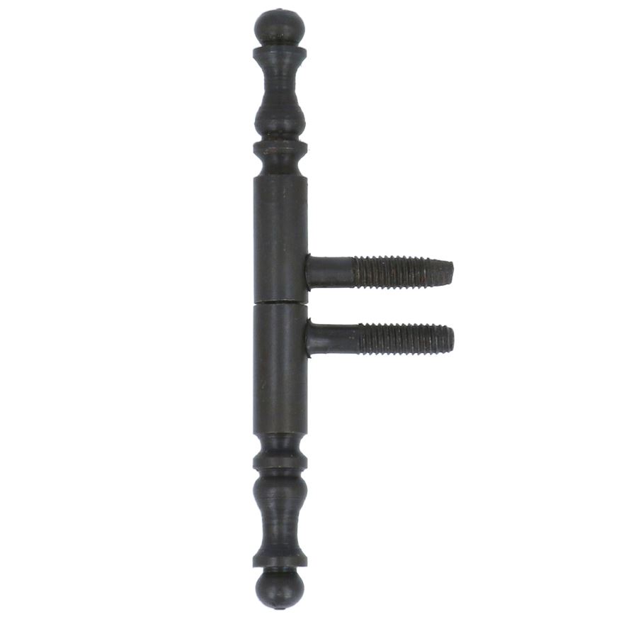 Inboorpaumelle 100 x 9 mm ijzer zwart