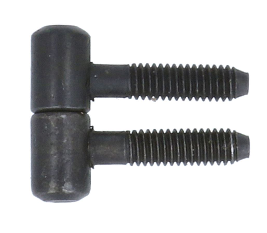 Inboorpaumelle 26 x 9 mm ijzer zwart