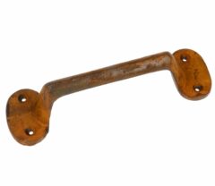 Greep/handvat ijzer geroest 162 x 47 mm