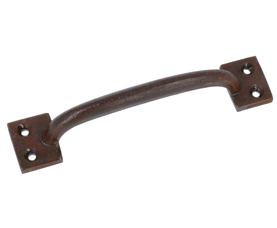 Greep/handvat ijzer geroest 127 x 26 mm