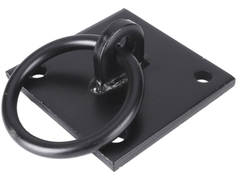 Starx aanlegring 100x100x8 mm zwart