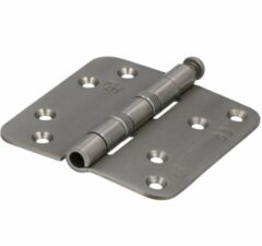 S2 kogellagerscharnier 6512 met ronde hoeken 89x89x2,4 mm RVS