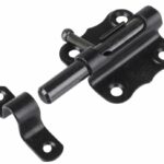 Starx deurgrendel met ronde schoot en sluitlus 40 mm zwart