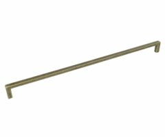 Greep rechthoekig 320 mm messing antiek