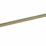 Greep rechthoekig 160 mm messing antiek