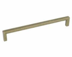 Greep rechthoekig 160 mm messing antiek