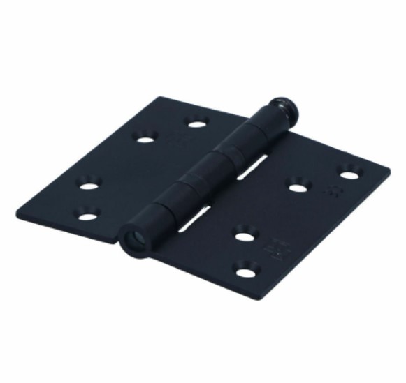 S2 nylonlagerscharnier 6512 zwart rechte hoeken 89x89x2,4 mm