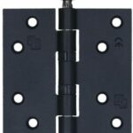 S2 nylonlagerscharnier 6512 zwart rechte hoeken 89x89x2,4 mm